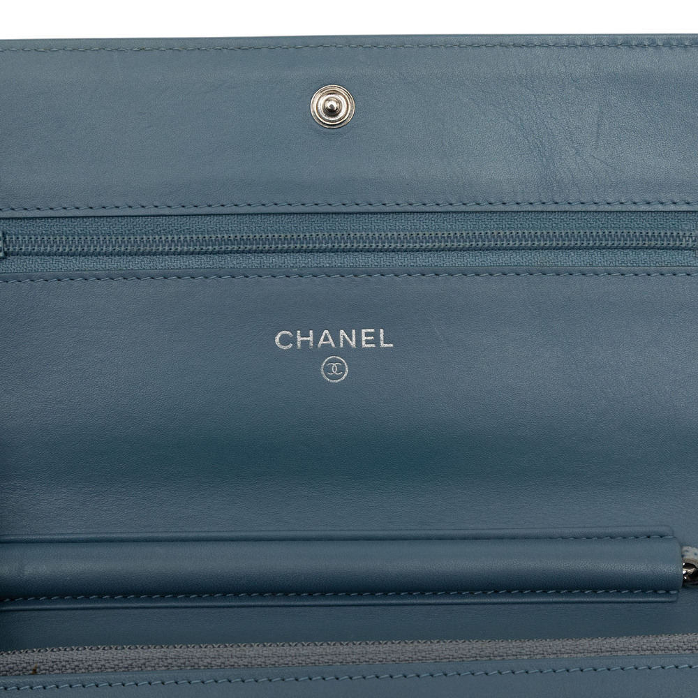 Pre-Loved Chanel CC Caviar Wallet On Chain - Picture 5 of 7